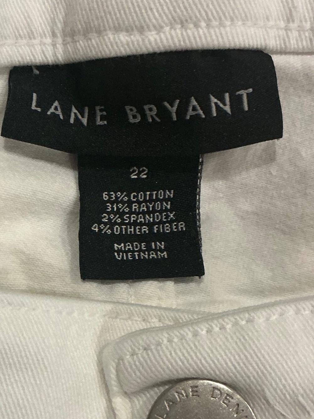Lane Bryant capri white jeans size 22 - Picture 3 of 3